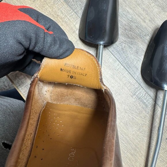 Kenneth Cole Brown Leather Loafers Men's Size 10.5 - Picture 5 of 7